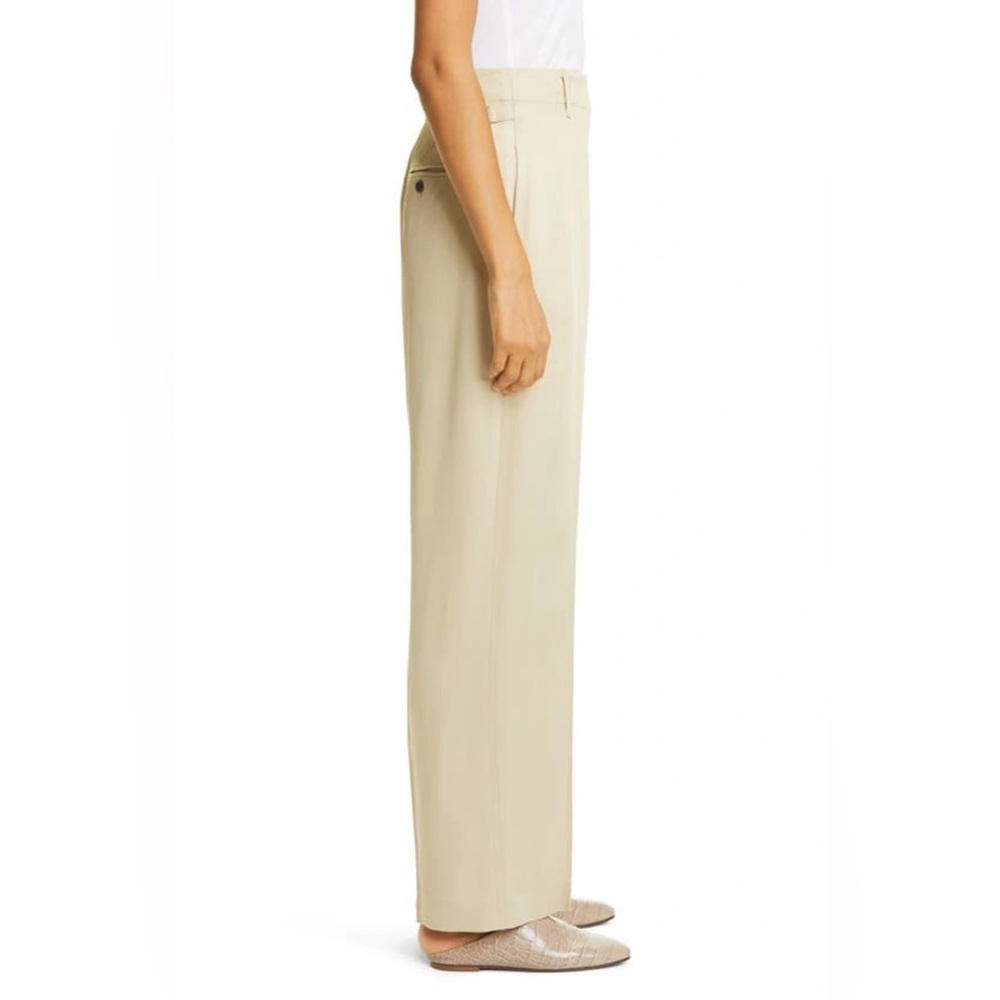 CLUB MONACO KHAKI TAILORED WIDE LEG TROUSERS- so flattering! - Picture 5 of 8